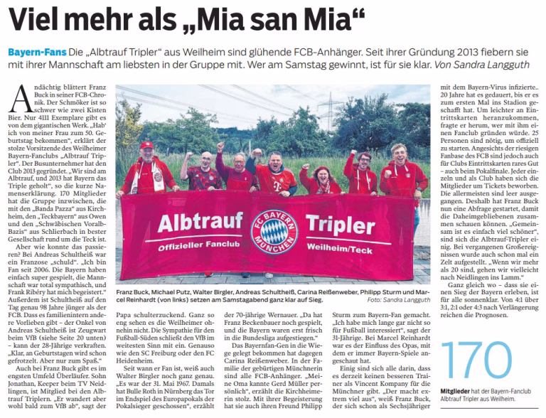 Teckbote: Viel mehr als „Mia san Mia“
